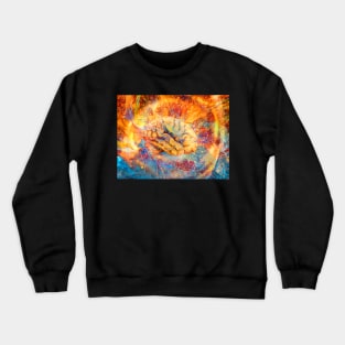 Psychedelic Brain in Vivid Colors Crewneck Sweatshirt